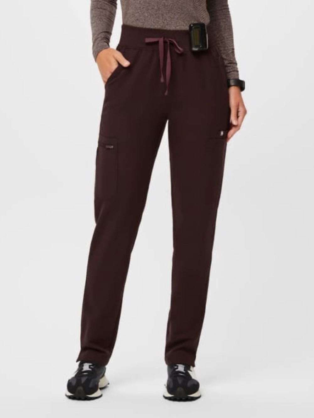FIGS Espresso High Waisted Yola Scrub Pants
